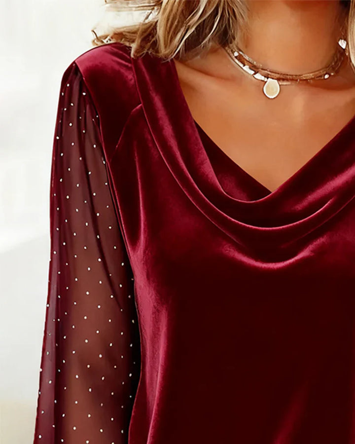 Nyra™ | Elegante Drapierte Bluse