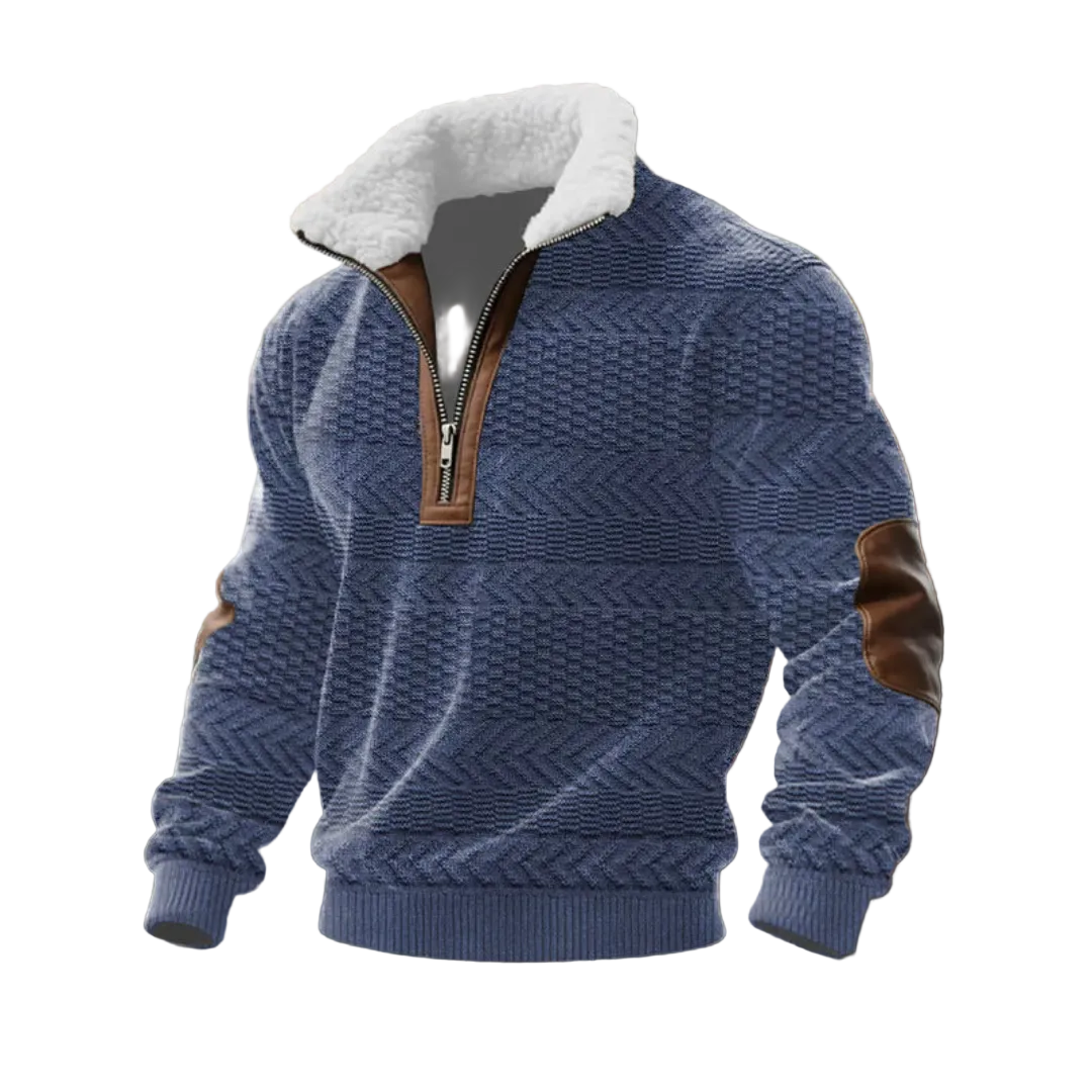 Tobias | ThermoSoft | Fleece Pullover mit Stehkragen