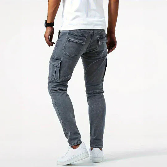 LAURENT MONACO | Herren Cargo-Jeans aus Denim