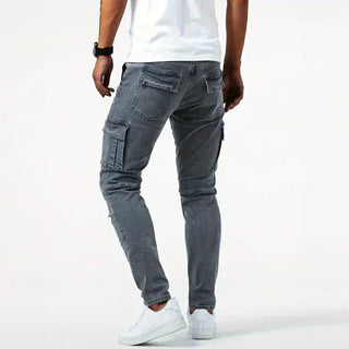 LAURENT MONACO | Herren Cargo-Jeans aus Denim