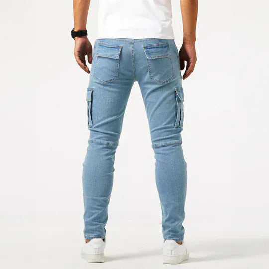 LAURENT MONACO | Herren Cargo-Jeans aus Denim