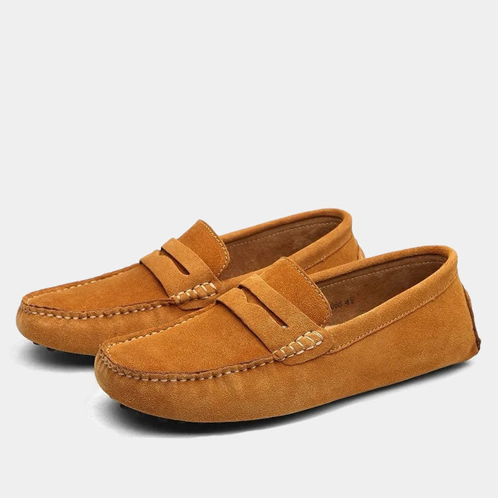 LAURENT MONACO | HERREN MODERNE SUEDE PENNY LOAFERS