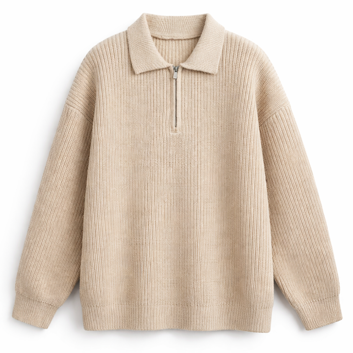 Ruben | Pullover mit Viertel-Reißverschluss