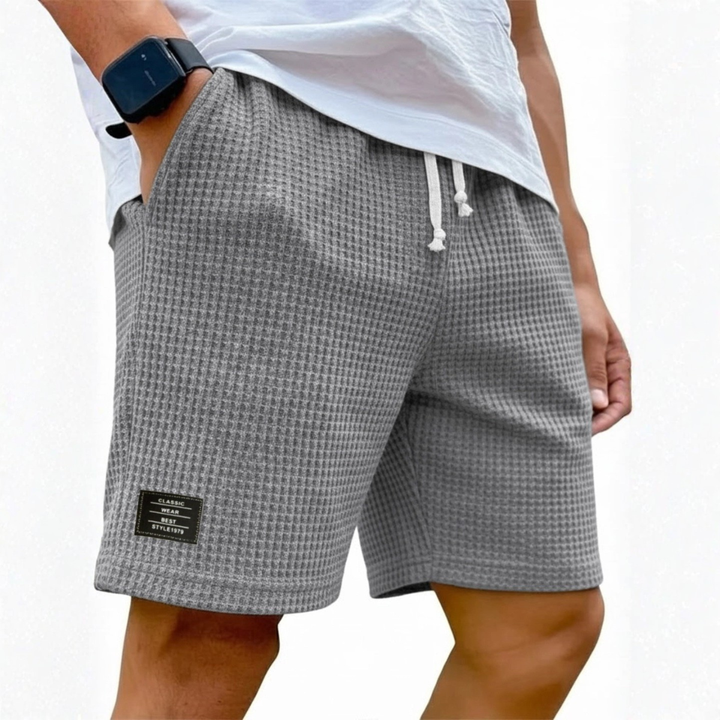 LAURENT MONACO | Herren-Sommershorts aus geprägtem Stoff