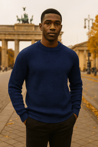 Bastian | Eleganter Herrenpullover mit Rundhalsausschnitt