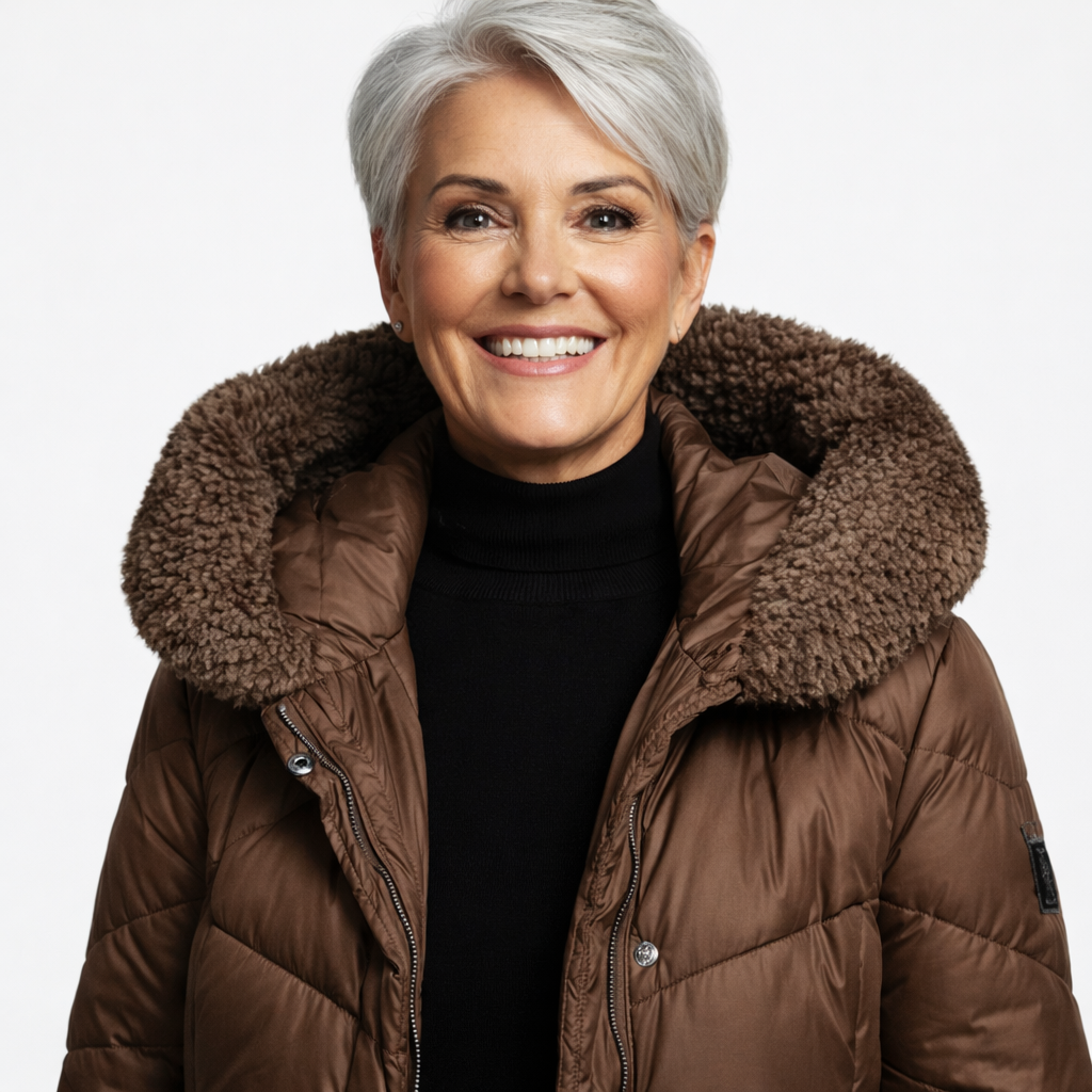 Tiffany™ - Langer gesteppter Wintermantel für Damen