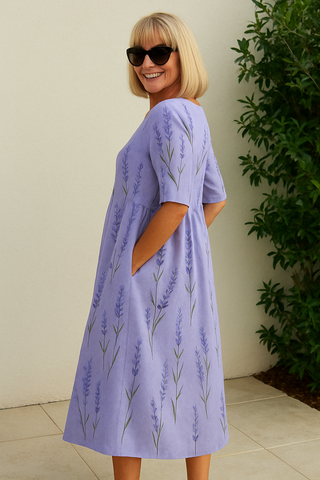 Elin™ | Elegantes Midi-Kleid mit figurschmeichelndem Schnitt