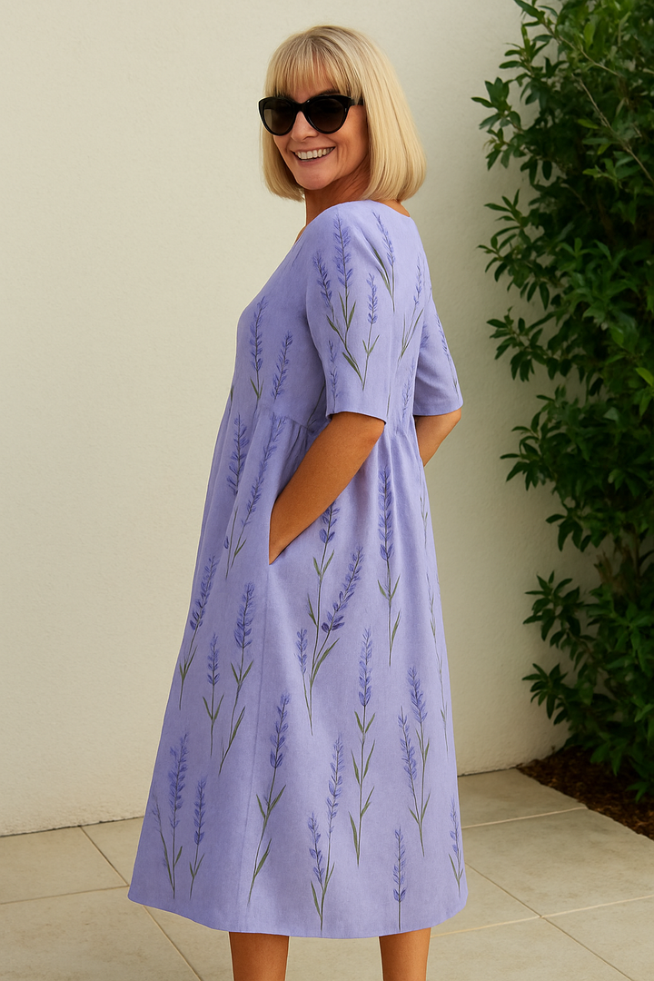 Elin™ | Elegantes Midi-Kleid mit figurschmeichelndem Schnitt