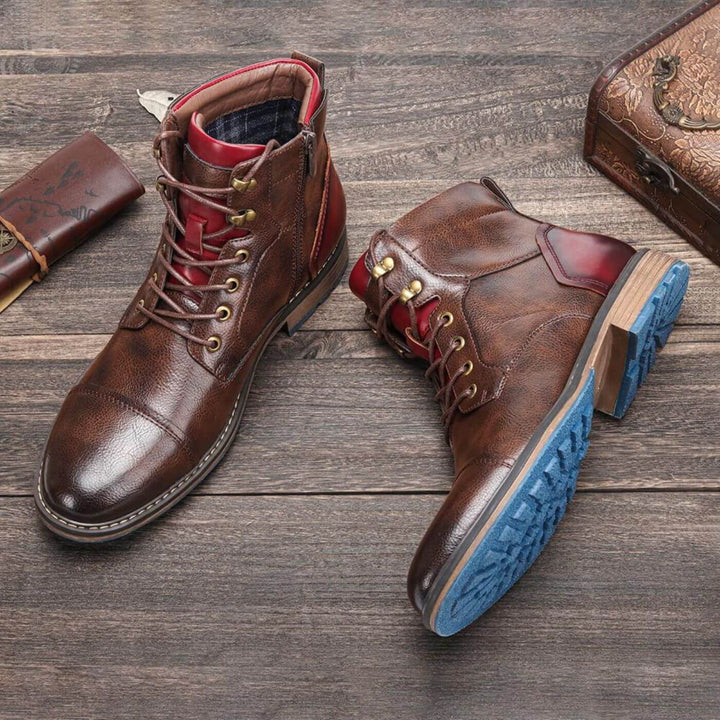 LAURENT MONACO | OXFORD ANKLE BOOTS