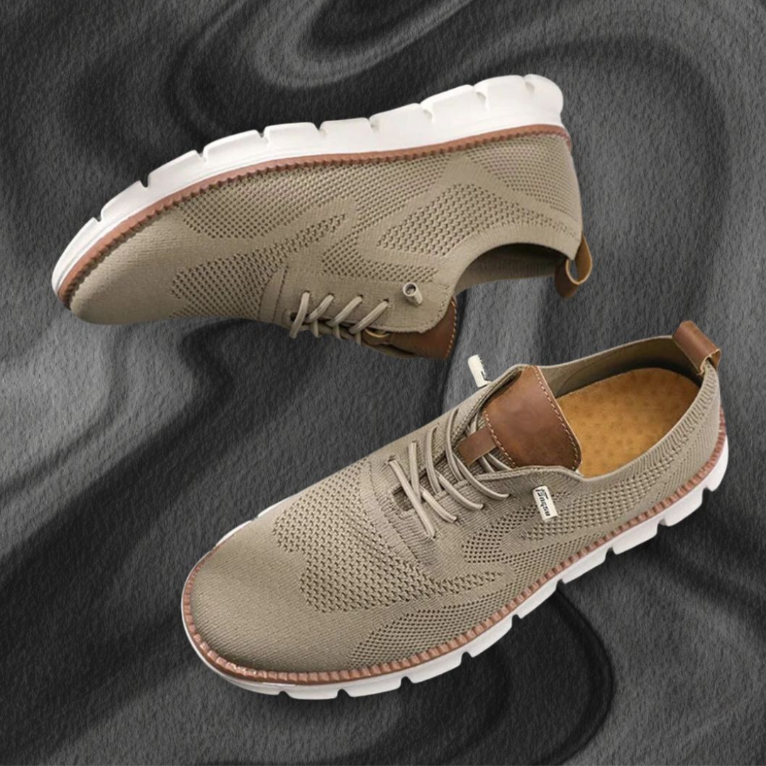 LAURENT MONACO | Herren Oxford-Schuhe mit Mesh-Einsatz