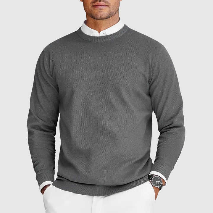 Elias | Eleganter Zeitloser Rundhals-Pullover
