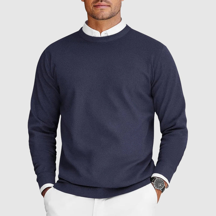 Elias | Eleganter Zeitloser Rundhals-Pullover