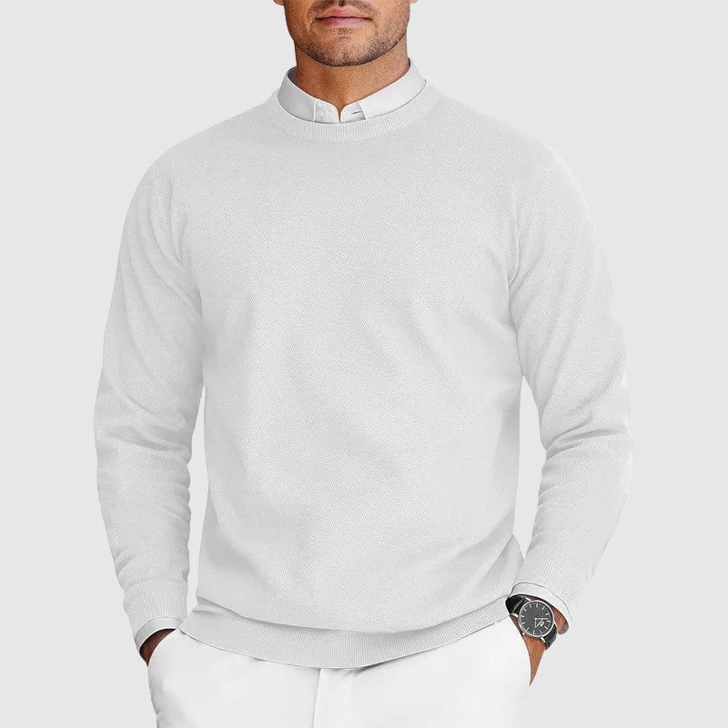 Elias | Eleganter Zeitloser Rundhals-Pullover