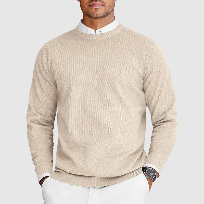 Elias | Eleganter Zeitloser Rundhals-Pullover