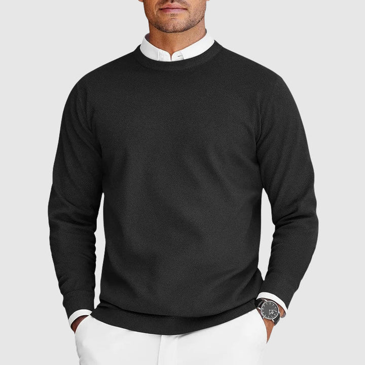 Elias | Eleganter Zeitloser Rundhals-Pullover