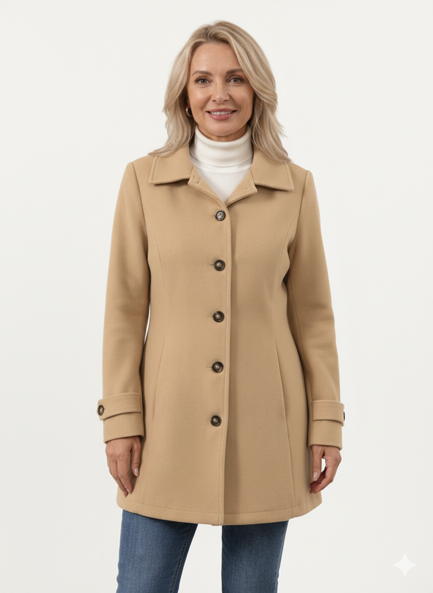 Donna™ - Mid-Length Wool Coat