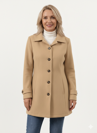 Donna™ - Mid-Length Wool Coat
