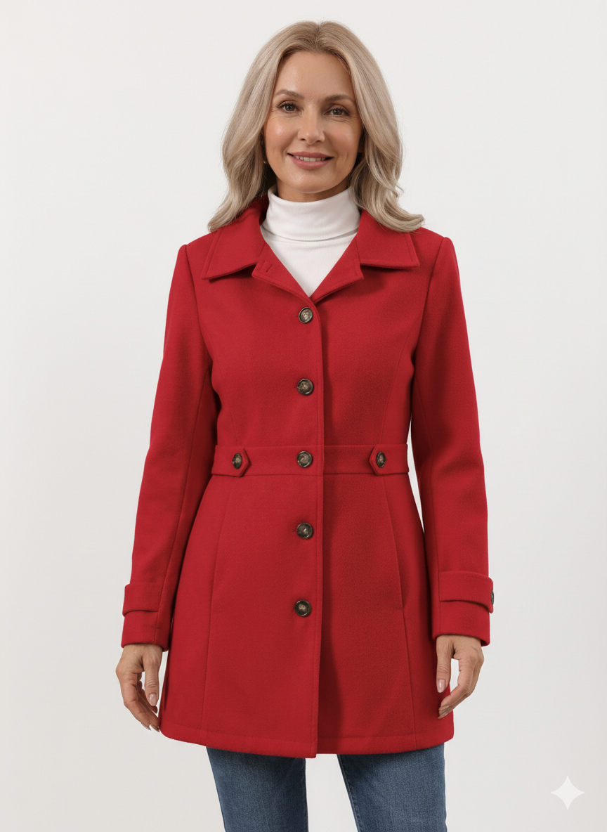 Donna™ - Mid-Length Wool Coat
