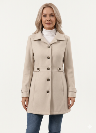 Donna™ - Mid-Length Wool Coat