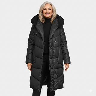 Tiffany™ - Langer gesteppter Wintermantel für Damen