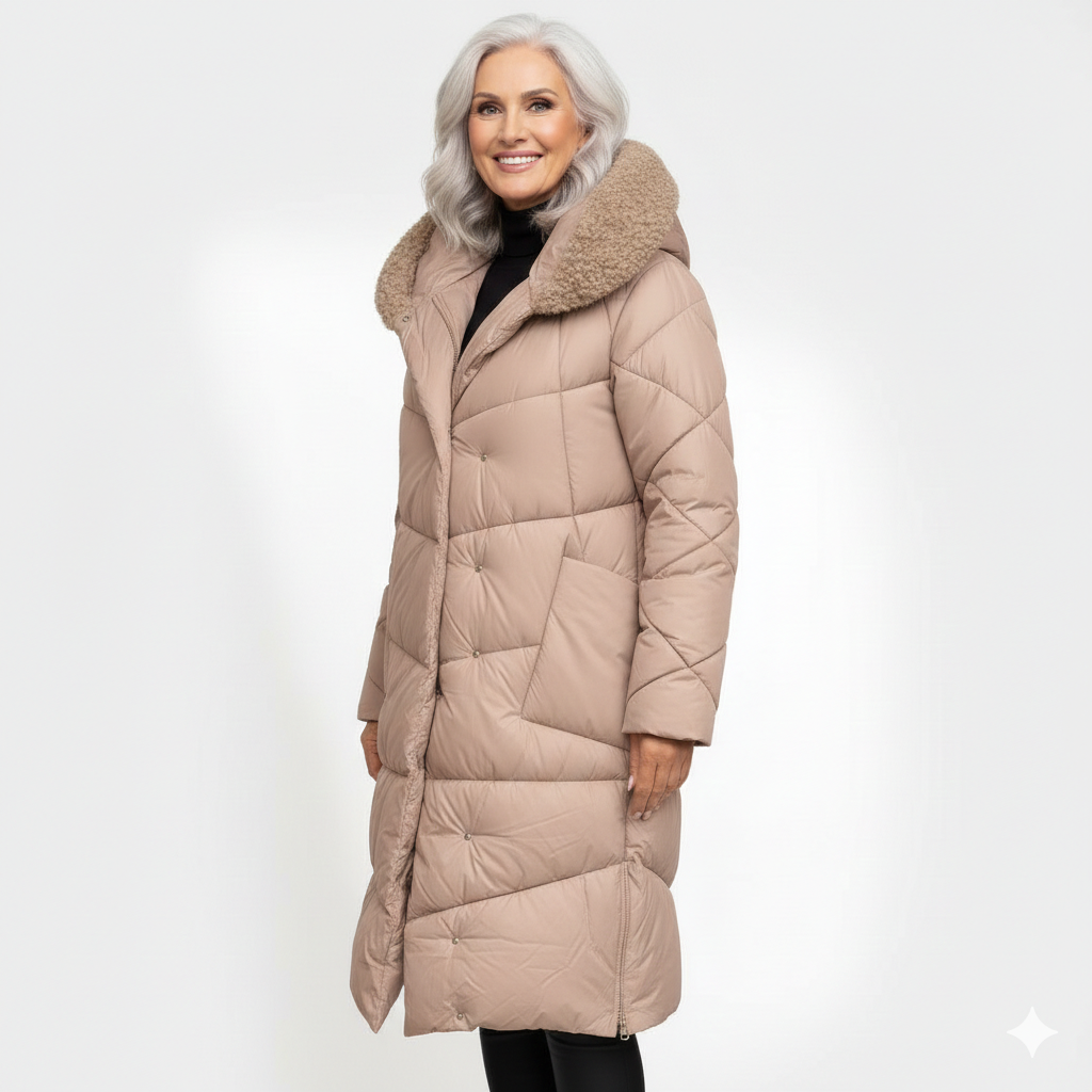 Tiffany™ - Langer gesteppter Wintermantel für Damen