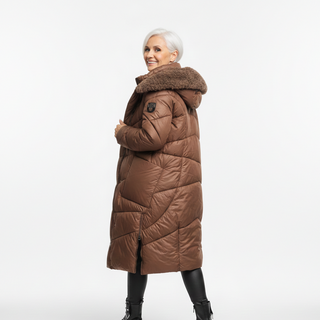 Tiffany™ - Langer gesteppter Wintermantel für Damen
