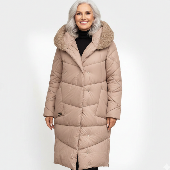 Tiffany™ - Langer gesteppter Wintermantel für Damen