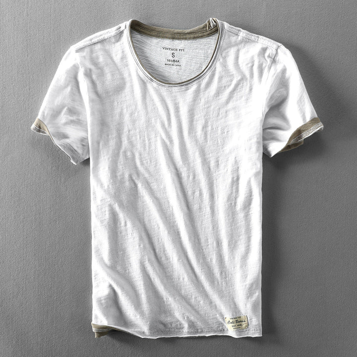Cali Kurzarm-Baumwollshirt