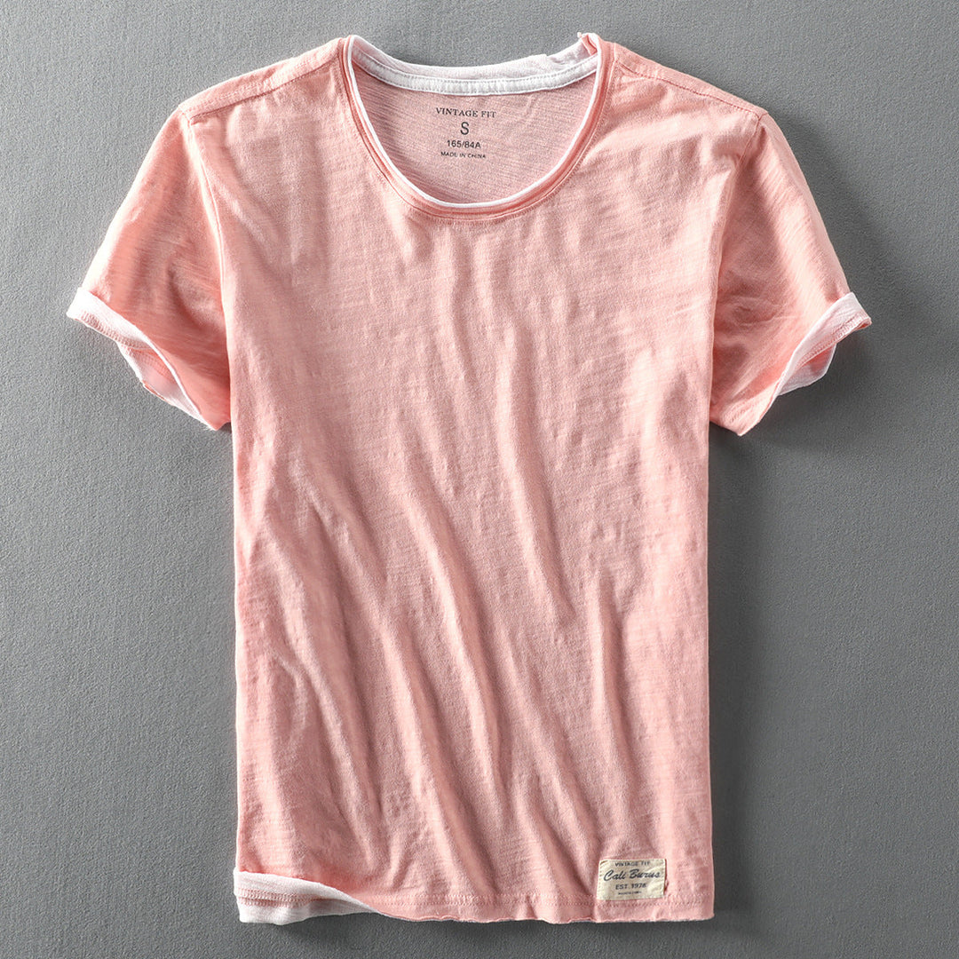 Cali Kurzarm-Baumwollshirt