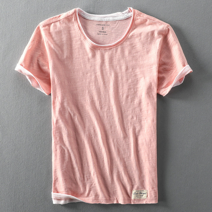 Cali Kurzarm-Baumwollshirt
