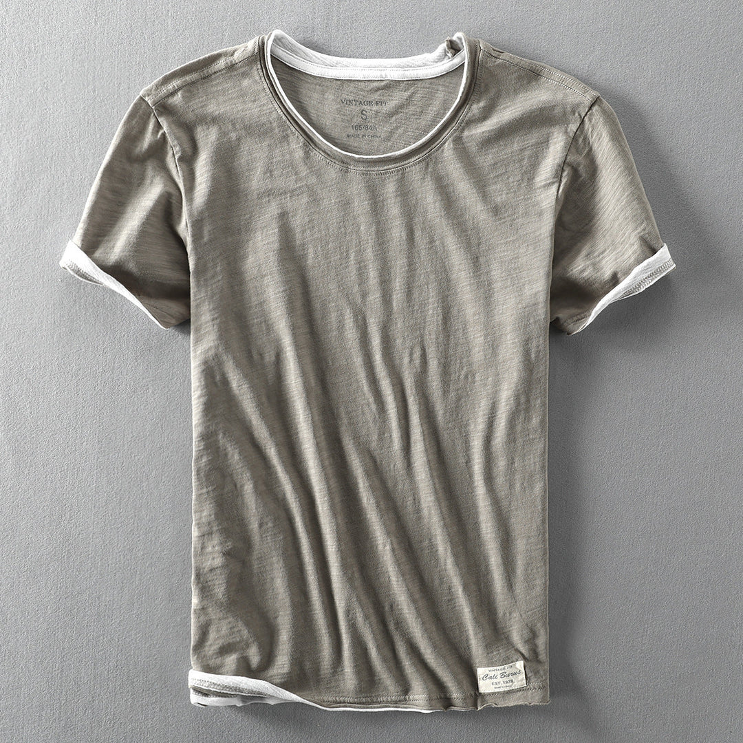 Cali Kurzarm-Baumwollshirt