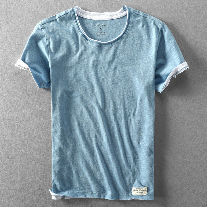 Cali Kurzarm-Baumwollshirt