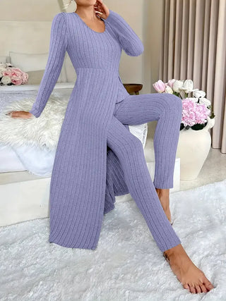 Nomié™ | Modernes Rippstrick-Zweiteiliges Set