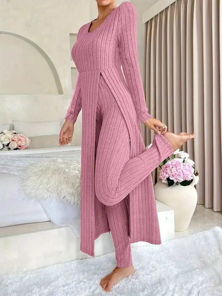 Nomié™ | Modernes Rippstrick-Zweiteiliges Set