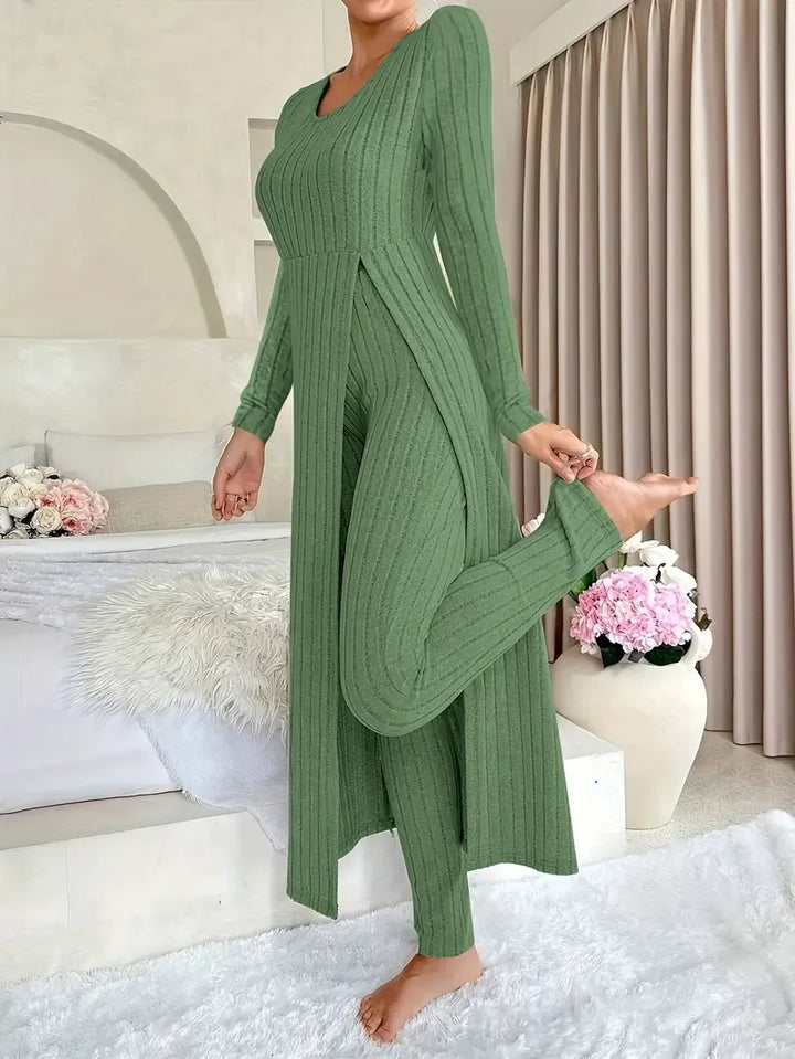 Nomié™ | Modernes Rippstrick-Zweiteiliges Set