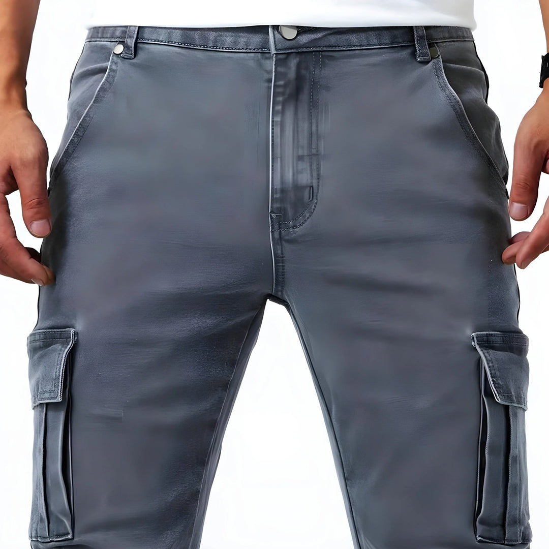 LAURENT MONACO | Herren Cargo-Hose mit Stretch