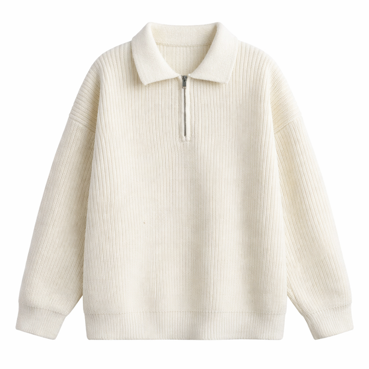 Ruben | Pullover mit Viertel-Reißverschluss