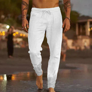 LAURENT MONACO | Klassische Leinen Strandhose für Herren