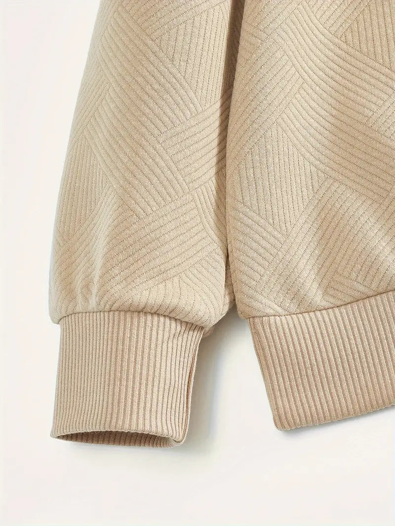 Rafael | Vintage-Zip-Pullover im geometrischen Design