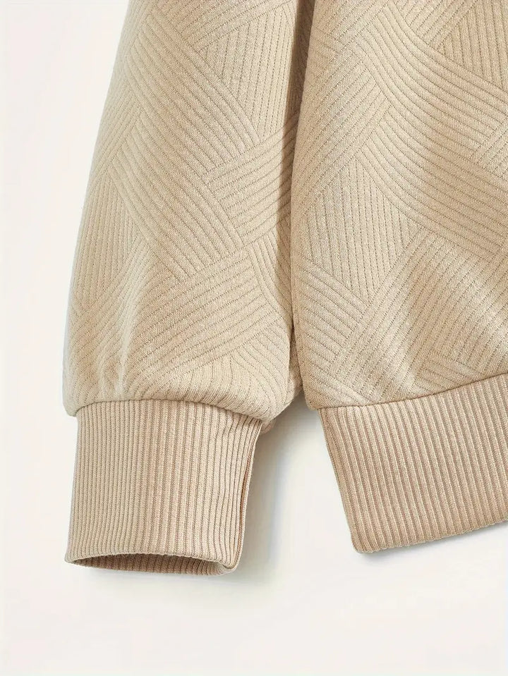 Rafael | Vintage-Zip-Pullover im geometrischen Design