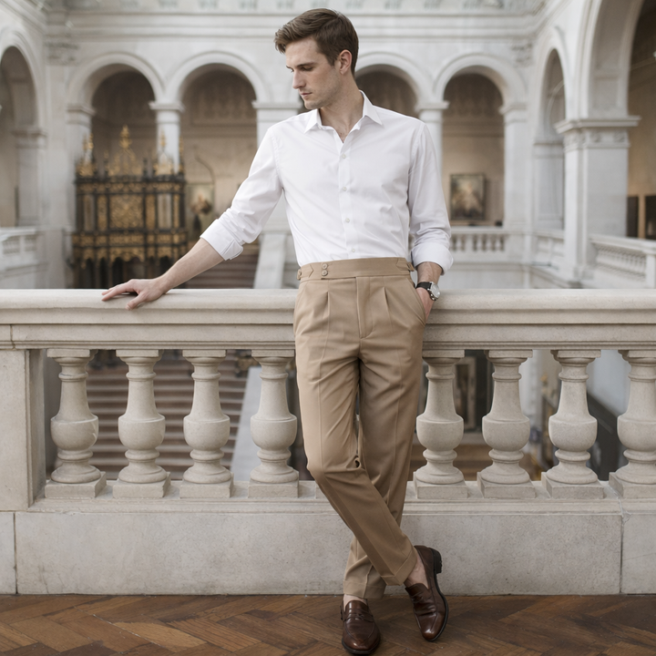 LAURENT MONACO | Herren Hochtaillierte Hosen