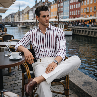 LAURENT MONACO | Herren Hochtaillierte Hosen