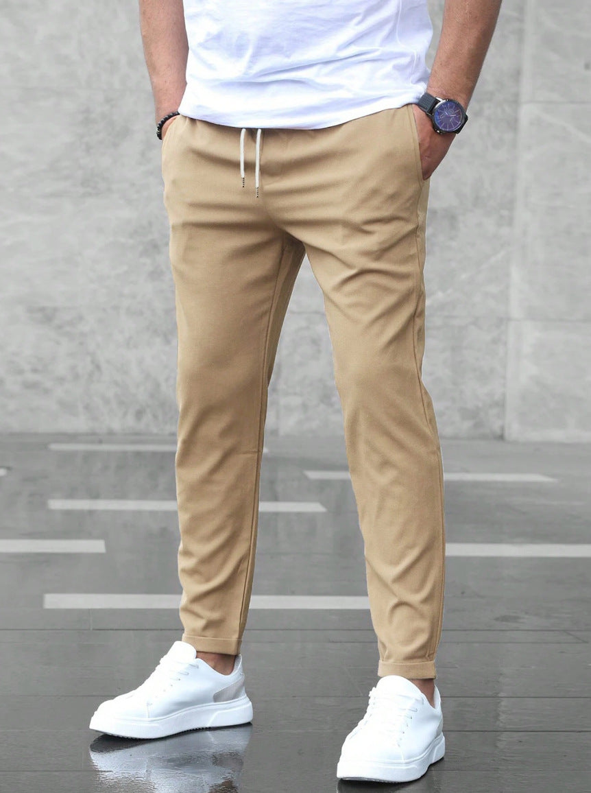 LAURENT MONACO | PREMIUM LEICHTE CASUAL-HOSEN MIT STRAIGHT LEG-SCHNITT