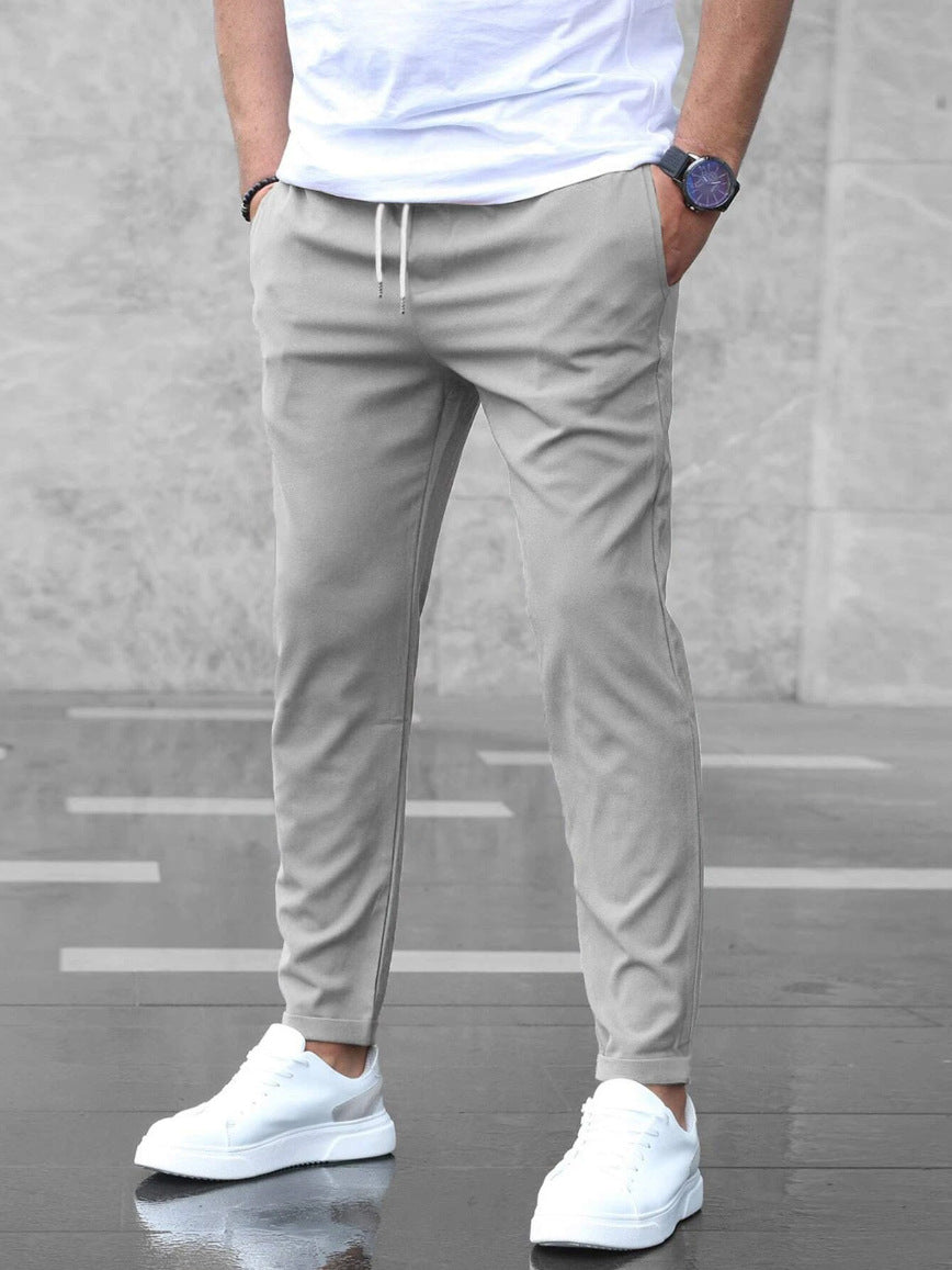 LAURENT MONACO | PREMIUM LEICHTE CASUAL-HOSEN MIT STRAIGHT LEG-SCHNITT