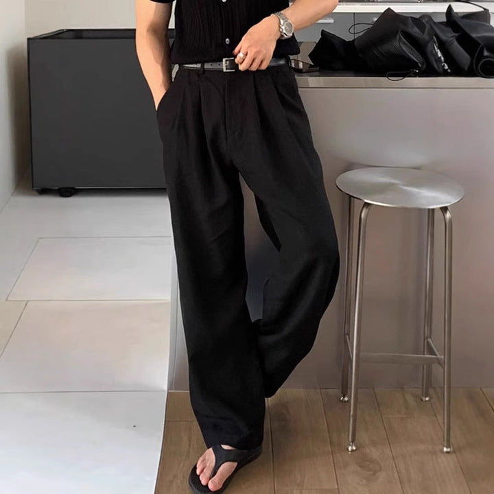 LOUIS | Leinenhose mit weitem Bein
