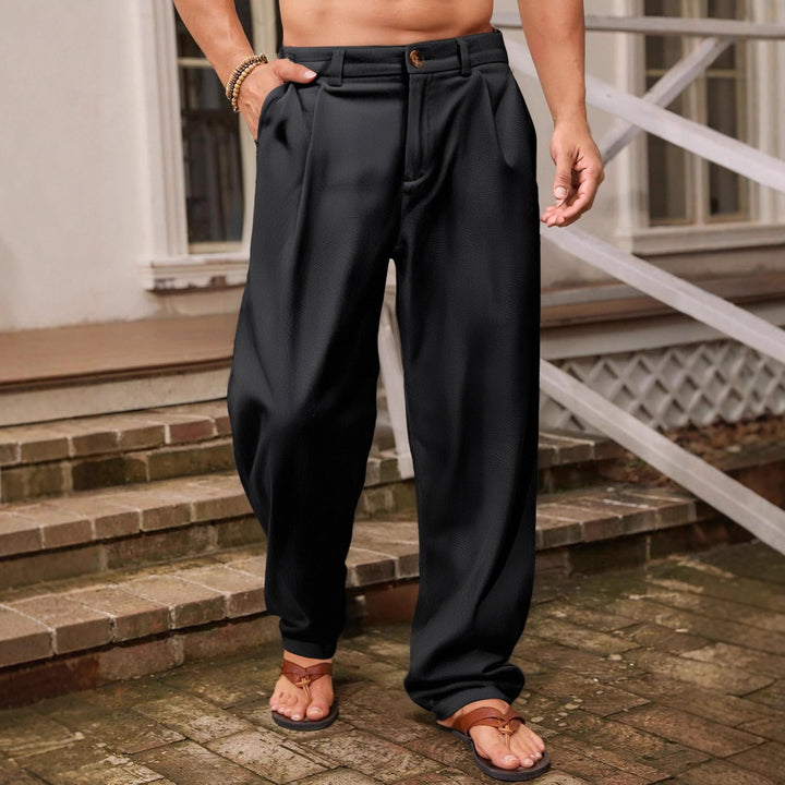 NICCOLÒ | LANGE LEINENHOSE MIT LOCKEREM BEIN