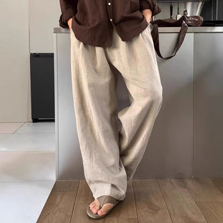 LOUIS | Leinenhose mit weitem Bein