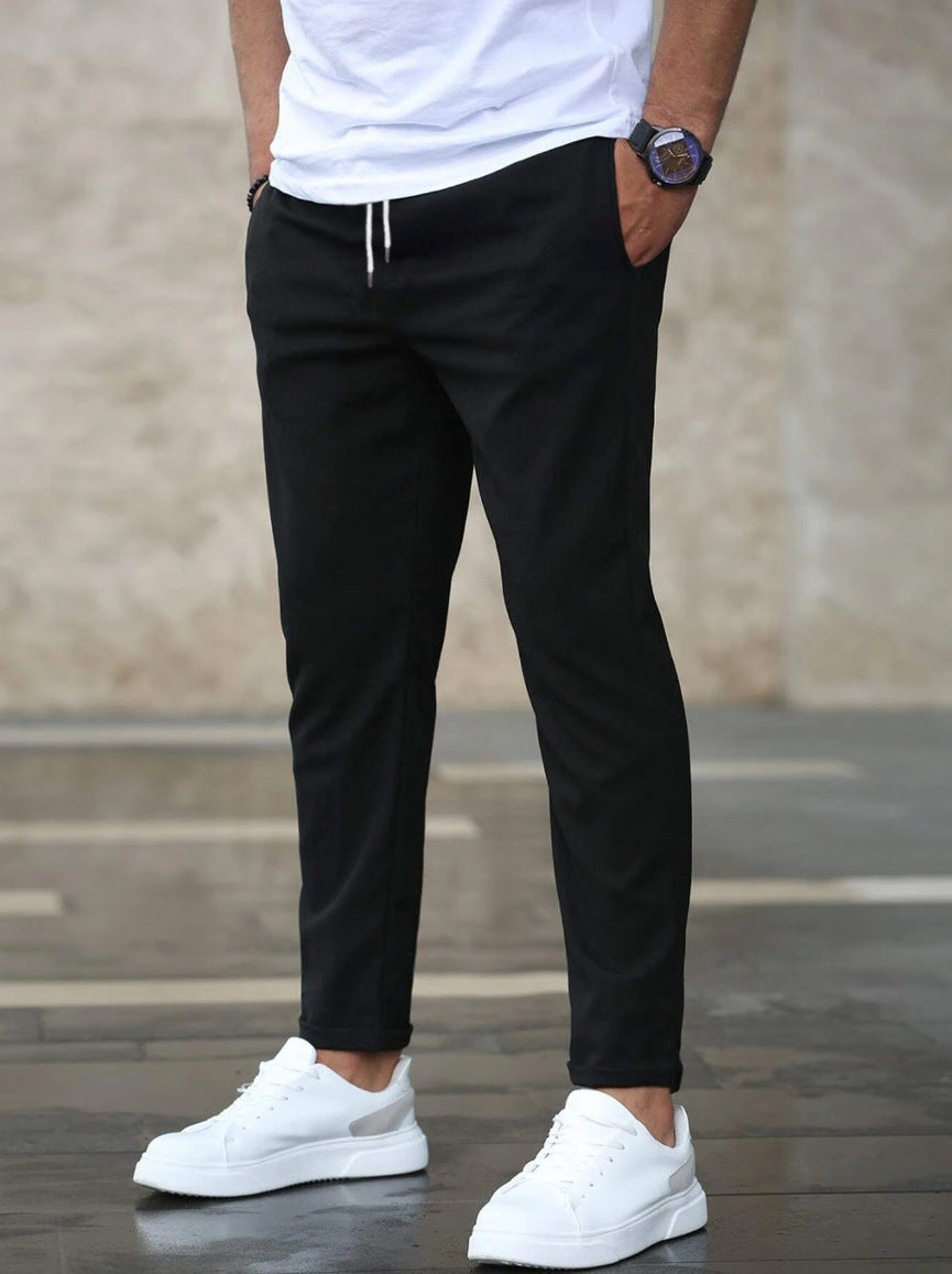 LAURENT MONACO | PREMIUM LEICHTE CASUAL-HOSEN MIT STRAIGHT LEG-SCHNITT