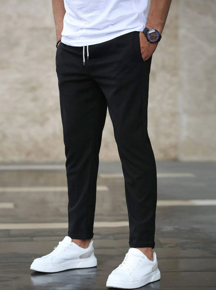 LAURENT MONACO | PREMIUM LEICHTE CASUAL-HOSEN MIT STRAIGHT LEG-SCHNITT