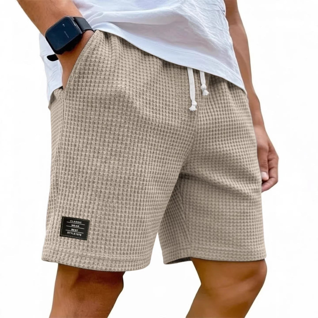 LAURENT MONACO | Herren-Sommershorts aus geprägtem Stoff